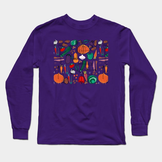 Fall veggies Long Sleeve T-Shirt by bruxamagica